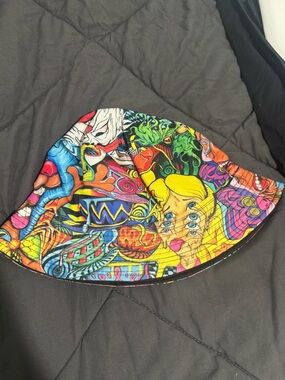 Colorful Psychedelic Printed Bucket Hat